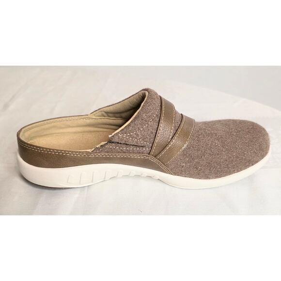 Spenco Ashton Wool Clogs Mules Slip On Shoes Women's Size 8.5B Brown Orthotic - Picture 4 of 7